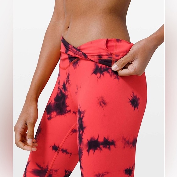 Lululemon Wunder Train High-Rise Tight 25" Tie Dye Carnation - Picture 5 of 8